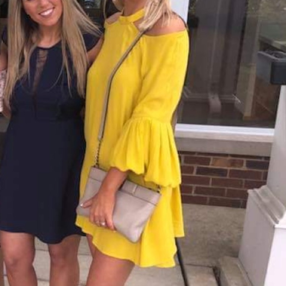 Long Sleeve Yellow Dress from Free People
